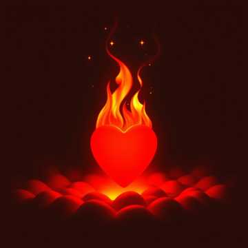 Capa de Inima Mea în Flăcări por Unknown Artist