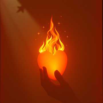 Capa de Inima Mea în Flăcări por Unknown Artist