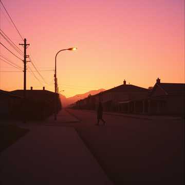 Cover art for Sunset over the Quiet Town by Caress Alpuerto