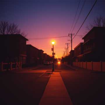 Cover art for Sunset over the Quiet Town by Caress Alpuerto