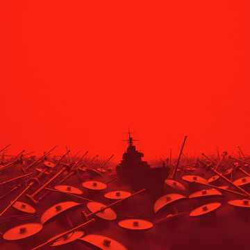 Cover art for Crimson Sky Armada by Vincent Shelton