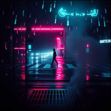 Cover art for Neon Rain on My Shoulders by HeisenJackal