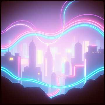 Cover art for Dancing in the Neon Glow by VirtualMusic2