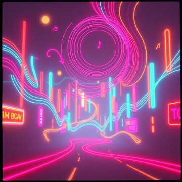 Cover art for Dancing in the Neon Glow by VirtualMusic2