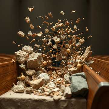 Cover art for Holy Chaos, Holy Clatter by Raymond Zulu