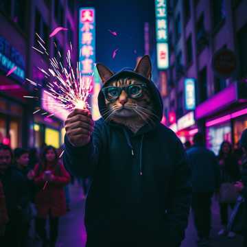 Обложка The cat with the hoodie от Yaman TATLI