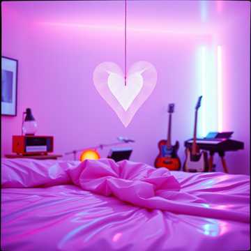 Обложка Paper Heart in Neon Rooms от Makayla L