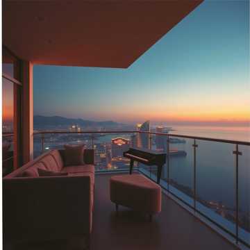 Cover art for Sunset Lounge Drift by Thomas Prenntzell