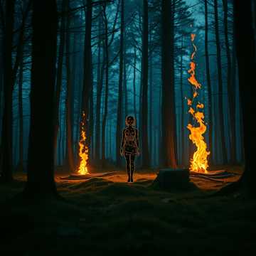 Cover art for Daughter of Fire and Rain by Edgardo Melecio