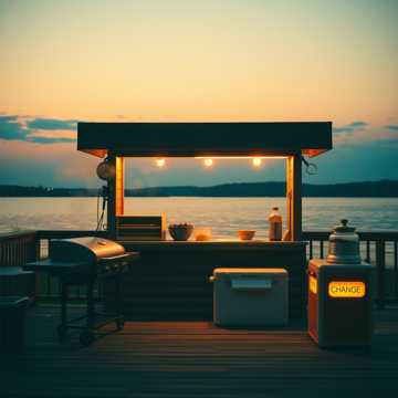 Pochette de Hotdogs for the Sunset Patio par grantghutchinson@gmail.com