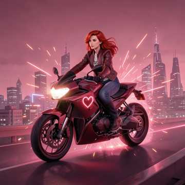 Portada de Moto Roja por Beatrice Sodanarg