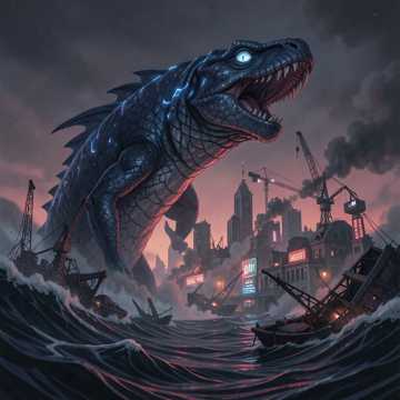 Godzilla King의 König der Tiefen 커버 아트