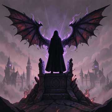 Cover art for shadow and demon and dragon monarchs by tony solorzano