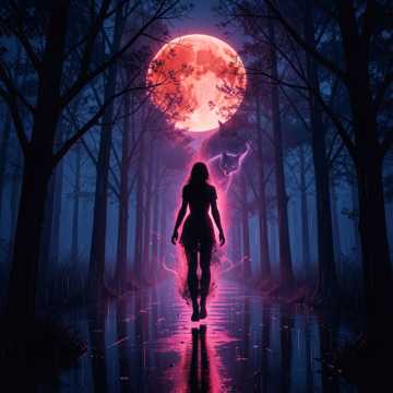 Cover art for Priya the Werewolf by Valentino Bracalentti