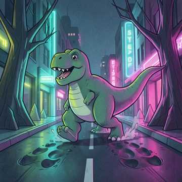 Leon horacio LopezのDino Paradeのカバーアート