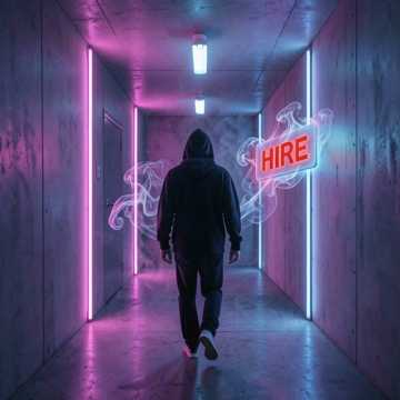 Capa de HIRED por Xyber Night