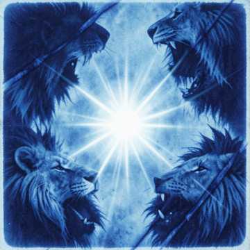 Cover art for We Are Lions of the Night by Michael Wiederkehr