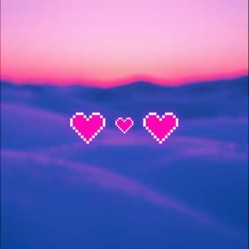 Cover art for Pixelated Hearts by Olivia Marie Peñero