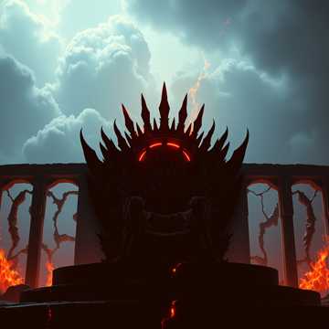 Cover art for Shattered Throne of Flesh by M Ángeles Marín