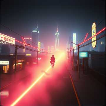 Cover art for Neon Bounce by Luke Marlar