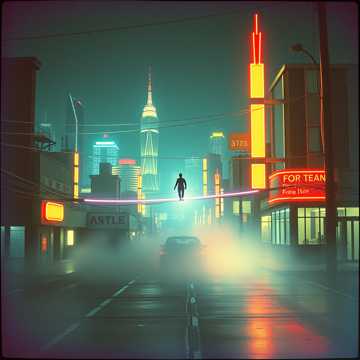Cover art for Neon Bounce by Luke Marlar