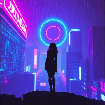 Cover art for Neon Eclipse by Raul Babadžan