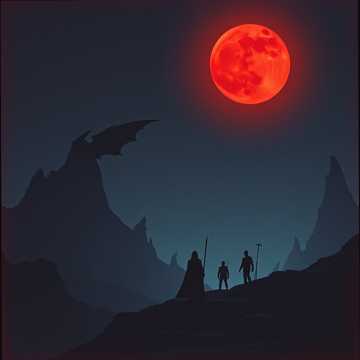 Cover art for In Darkness We Rise in japanese and chinese and english and indonesian by Raul Babadžan