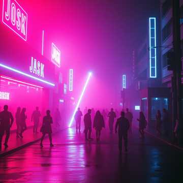 Cover art for Néon Night Powerful by Yanis Songoli