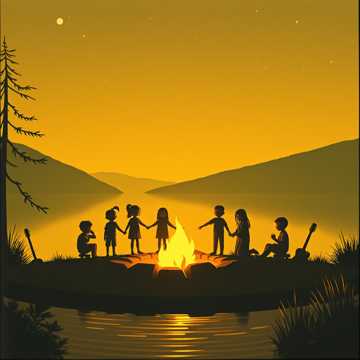 Cover art for pentru tabara by Diana Burac