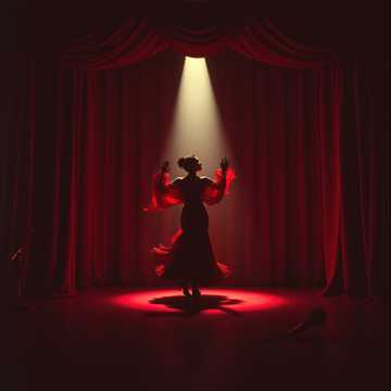 Cover art for Bambalinas by Ruth Ana López Calderón