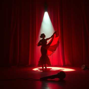 Cover art for Bambalinas by Ruth Ana López Calderón