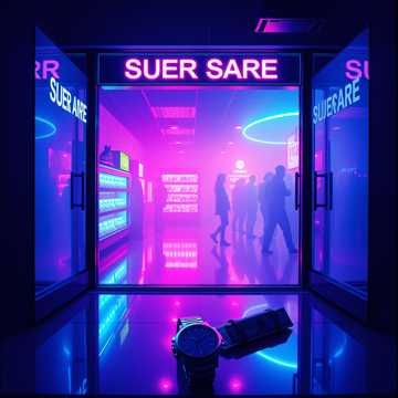 Cover art for Midnight Line-Up by Adam Bazzar